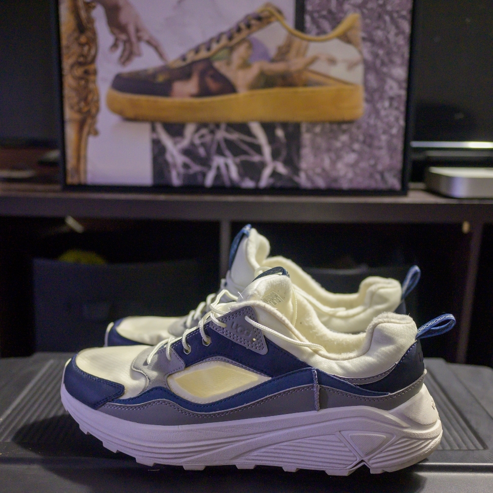 UGG Miwo Low Mono Trainer Vibram Outsole Blue Grey Mens Size 12